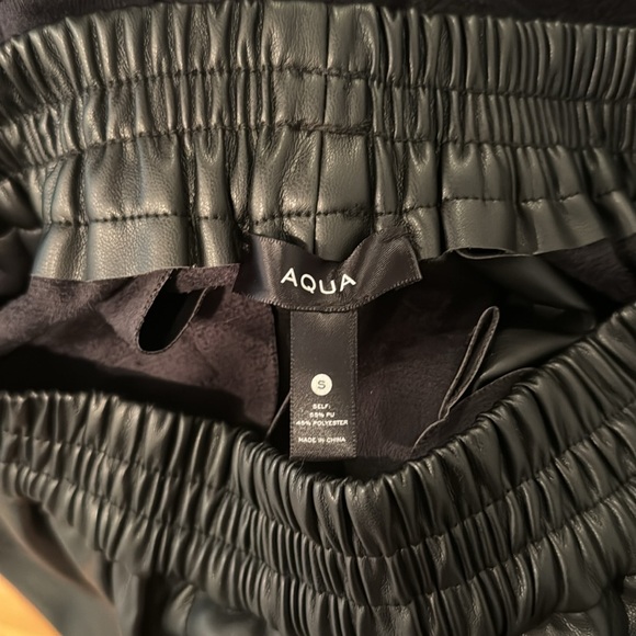 Aqua Faux Leather Pants - Picture 8 of 8